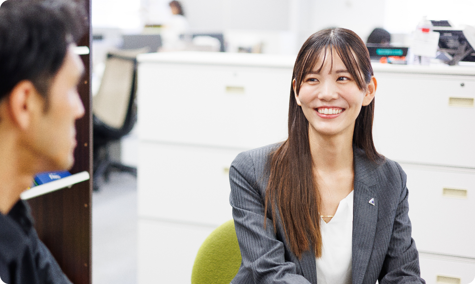 <p>「この数字、ピタッと合った」<br />
小さな達成感がやりがいに</p>